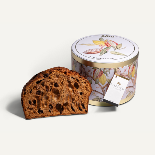 Panettone al Cioccolato "Gran Ricetta Slitti" - Scatola in Latta